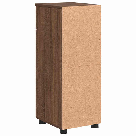 vidaXL Bathroom Cabinet with Drawer Brown Oak 30 x 35 x 80 cm