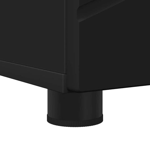 vidaXL Bathroom Tall Cabinet Black 30 x 35 x 192 cm Engineered wood