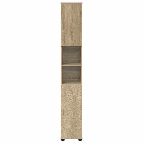 vidaXL Bathroom Tall Cabinet with Storage Sonoma oak 30 x 35 x 192 cm