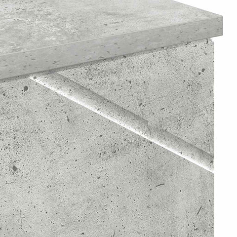 vidaXL Bathroom Tall Cabinet with Door Concrete grey 30 x 35 x 192 cm