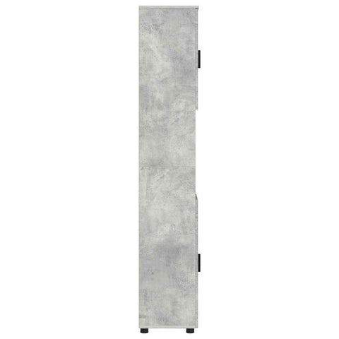 vidaXL Bathroom Tall Cabinet with Door Concrete grey 30 x 35 x 192 cm