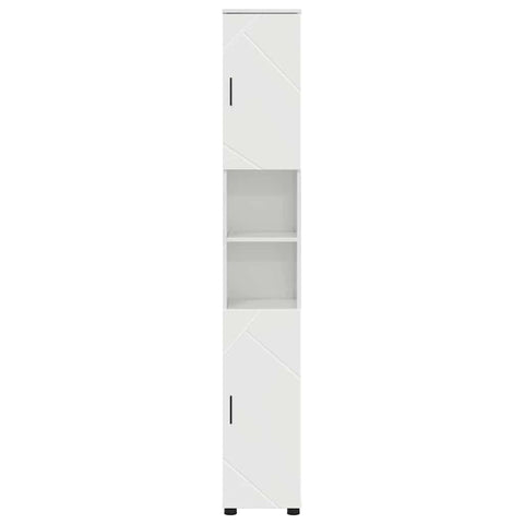 vidaXL Bathroom Tall Cabinet High gloss white 30 x 35 x 192 cm
