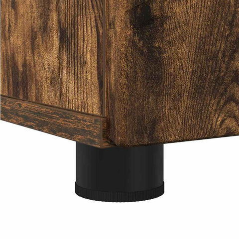 vidaXL Bathroom Tall Cabinet with Storage Smoked oak 30 x 35 x 192 cm