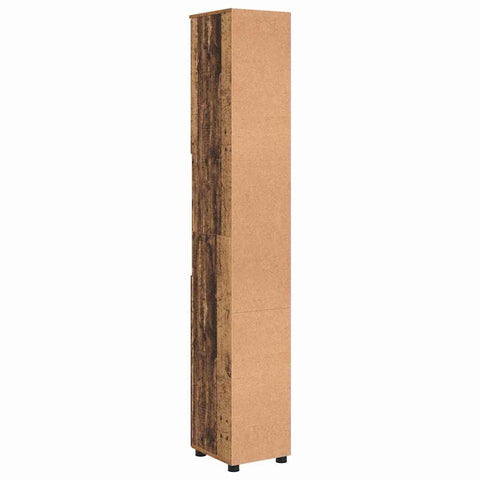 vidaXL Bathroom Tall Cabinet Old wood 30 x 35 x 192 cm Engineered wood