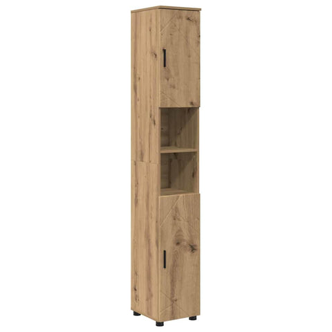 vidaXL Bathroom Tall Cabinet with Storage Artisan oak 30 x 35 x 192 cm