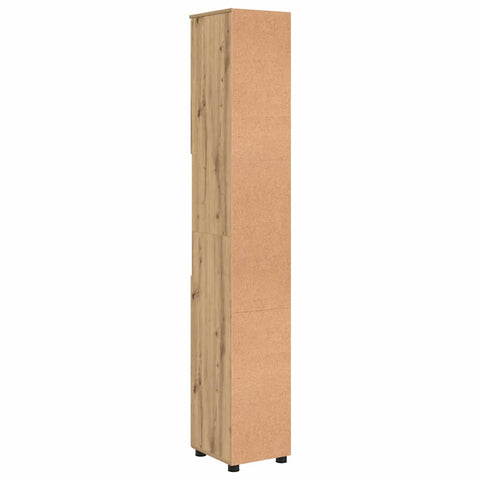 vidaXL Bathroom Tall Cabinet with Storage Artisan oak 30 x 35 x 192 cm