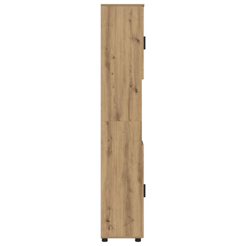 vidaXL Bathroom Tall Cabinet with Storage Artisan oak 30 x 35 x 192 cm