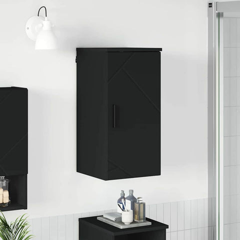 vidaXL Bathroom Cabinet Black 30 x 31.5 x 61 cm Engineered wood