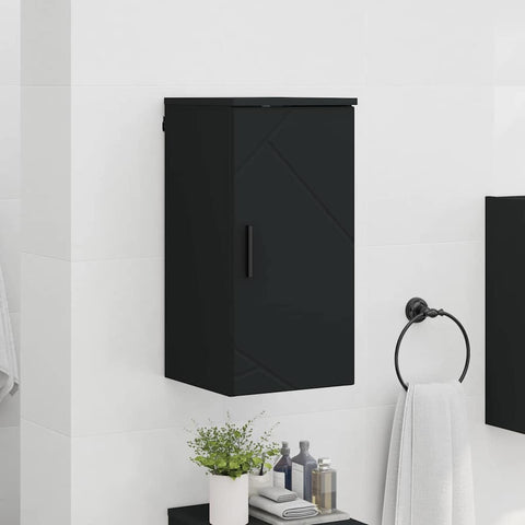 vidaXL Bathroom Cabinet Black 30 x 31.5 x 61 cm Engineered wood