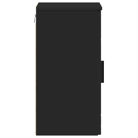 vidaXL Bathroom Cabinet Black 30 x 31.5 x 61 cm Engineered wood