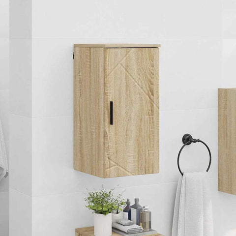 vidaXL Bathroom Cabinet Sonoma oak 30 x 31.5 x 61 cm Engineered wood