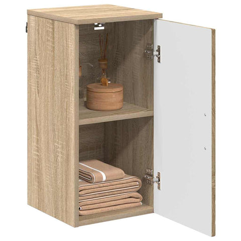 vidaXL Bathroom Cabinet Sonoma oak 30 x 31.5 x 61 cm Engineered wood