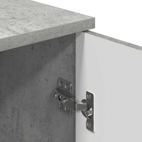 vidaXL Bathroom Cabinet with Storage Concrete grey 30 x 31.5 x 61 cm