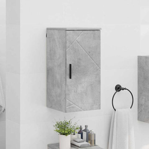 vidaXL Bathroom Cabinet with Storage Concrete grey 30 x 31.5 x 61 cm