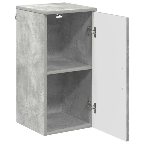 vidaXL Bathroom Cabinet with Storage Concrete grey 30 x 31.5 x 61 cm
