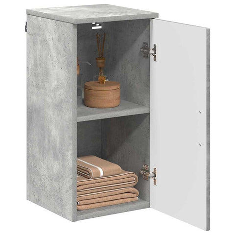 vidaXL Bathroom Cabinet with Storage Concrete grey 30 x 31.5 x 61 cm