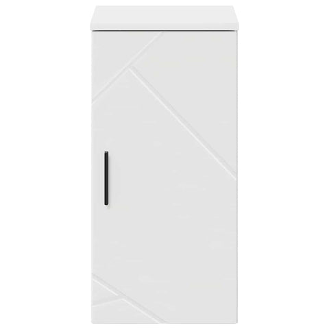 vidaXL Bathroom Cabinet with Door High gloss white 30 x 31.5 x 61 cm