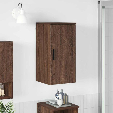 vidaXL Bathroom Cabinet Brown oak 30 x 31.5 x 61 cm Engineered wood
