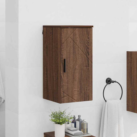 vidaXL Bathroom Cabinet Brown oak 30 x 31.5 x 61 cm Engineered wood