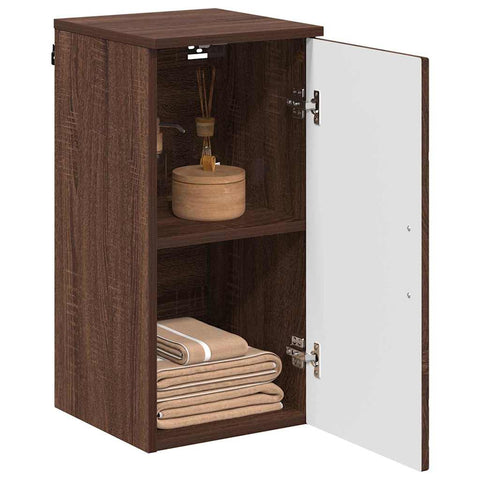 vidaXL Bathroom Cabinet Brown oak 30 x 31.5 x 61 cm Engineered wood
