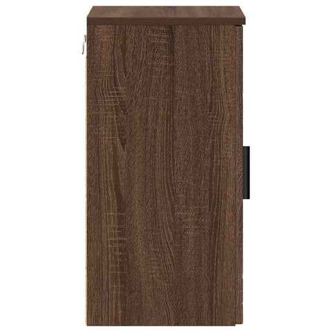 vidaXL Bathroom Cabinet Brown oak 30 x 31.5 x 61 cm Engineered wood