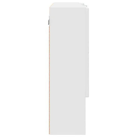 vidaXL Bathroom Mirror Cabinet White 80 x 17 x 55 cm Engineered wood