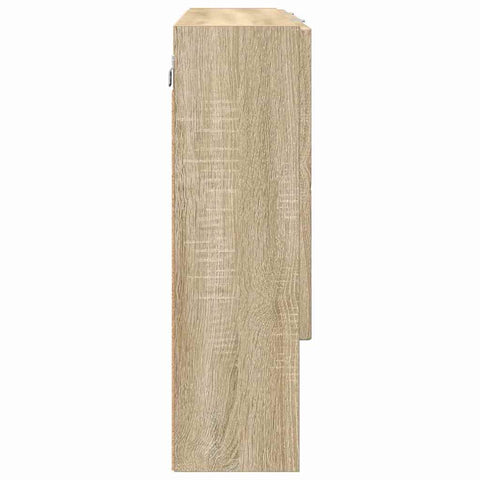 vidaXL Bathroom Mirror Cabinet Wall-mounted Sonoma oak 80 x 17 x 55 cm