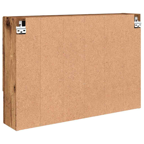 vidaXL Bathroom Mirror Cabinet Wall-mounted Old wood 80 x 17 x 55 cm