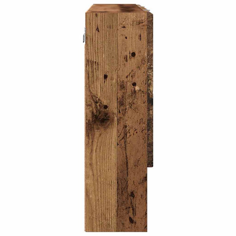 vidaXL Bathroom Mirror Cabinet Wall-mounted Old wood 80 x 17 x 55 cm
