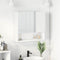 vidaXL Mirror Cabinet with Shelf White 59 x 17 x 55 cm Engineered wood