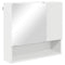 vidaXL Mirror Cabinet with Shelf White 59 x 17 x 55 cm Engineered wood