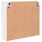 vidaXL Mirror Cabinet with Shelf White 59 x 17 x 55 cm Engineered wood