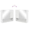 vidaXL Mirror Cabinet with Shelf White 59 x 17 x 55 cm Engineered wood
