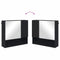 vidaXL Mirror Cabinet with Shelf Black 59 x 17 x 55 cm Engineered wood