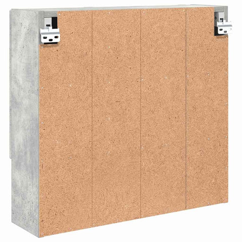 vidaXL Mirror Cabinet Concrete grey 59 x 17 x 55 cm Engineered wood