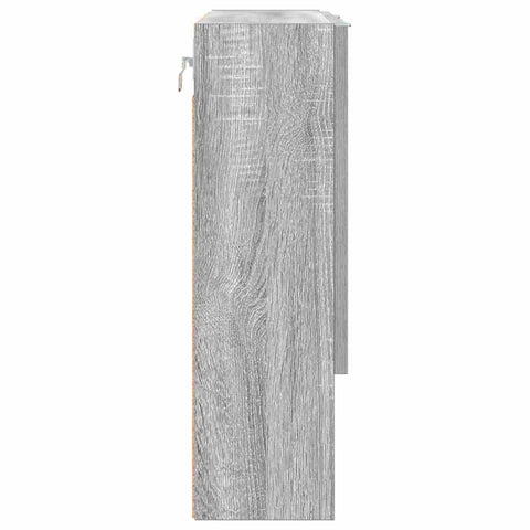 vidaXL Mirror Cabinet Grey sonoma 59 x 17 x 55 cm Engineered wood