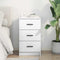 vidaXL Bedside Cabinet White 38 x 38 x 66 cm Engineered wood