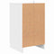 vidaXL Bedside Cabinet White 38 x 38 x 66 cm Engineered wood