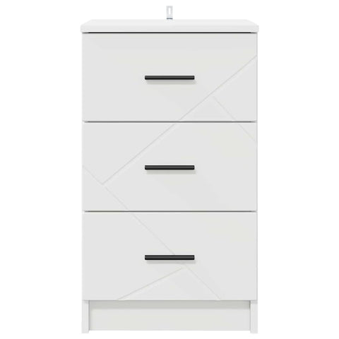 vidaXL Bedside Cabinet White 38 x 38 x 66 cm Engineered wood
