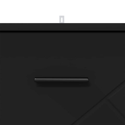 vidaXL Bedside Cabinet Black 38 x 38 x 66 cm Engineered wood