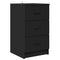 vidaXL Bedside Cabinet Black 38 x 38 x 66 cm Engineered wood