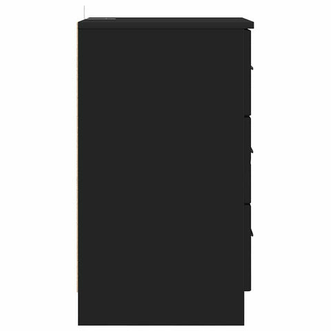 vidaXL Bedside Cabinet Black 38 x 38 x 66 cm Engineered wood