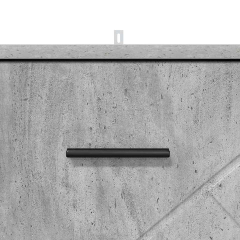 vidaXL Bedside Cabinet Concrete grey 38 x 38 x 66 cm Engineered wood