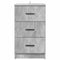vidaXL Bedside Cabinet Concrete grey 38 x 38 x 66 cm Engineered wood