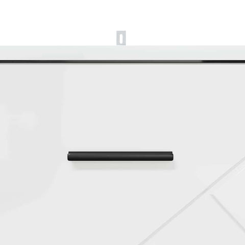vidaXL Bedside Cabinet with Drawer High gloss white 38 x 38 x 66 cm