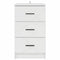 vidaXL Bedside Cabinet with Drawer High gloss white 38 x 38 x 66 cm