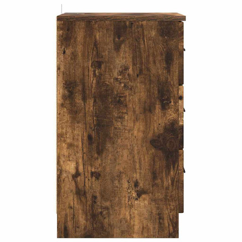 vidaXL Bedside Cabinet Smoked oak 38 x 38 x 66 cm Engineered wood
