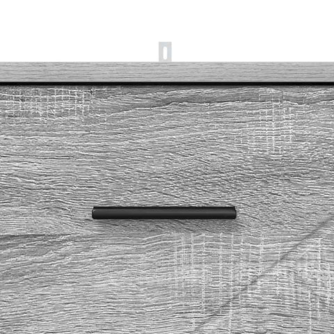 vidaXL Bedside Cabinet Grey sonoma 38 x 38 x 66 cm Engineered wood