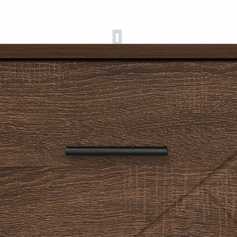 vidaXL Bedside Cabinet Brown oak 38 x 38 x 66 cm Engineered wood