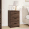 vidaXL Bedside Cabinet Brown oak 38 x 38 x 66 cm Engineered wood